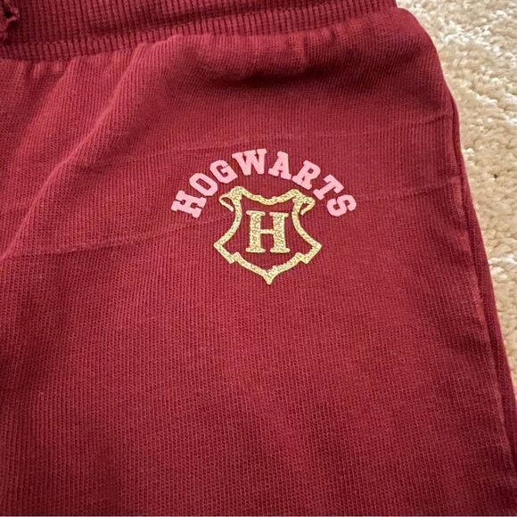 🍭6/$30 Harry Potter x H&M Maroon Hogwarts Sweatpants - 6 - Picture 3 of 6